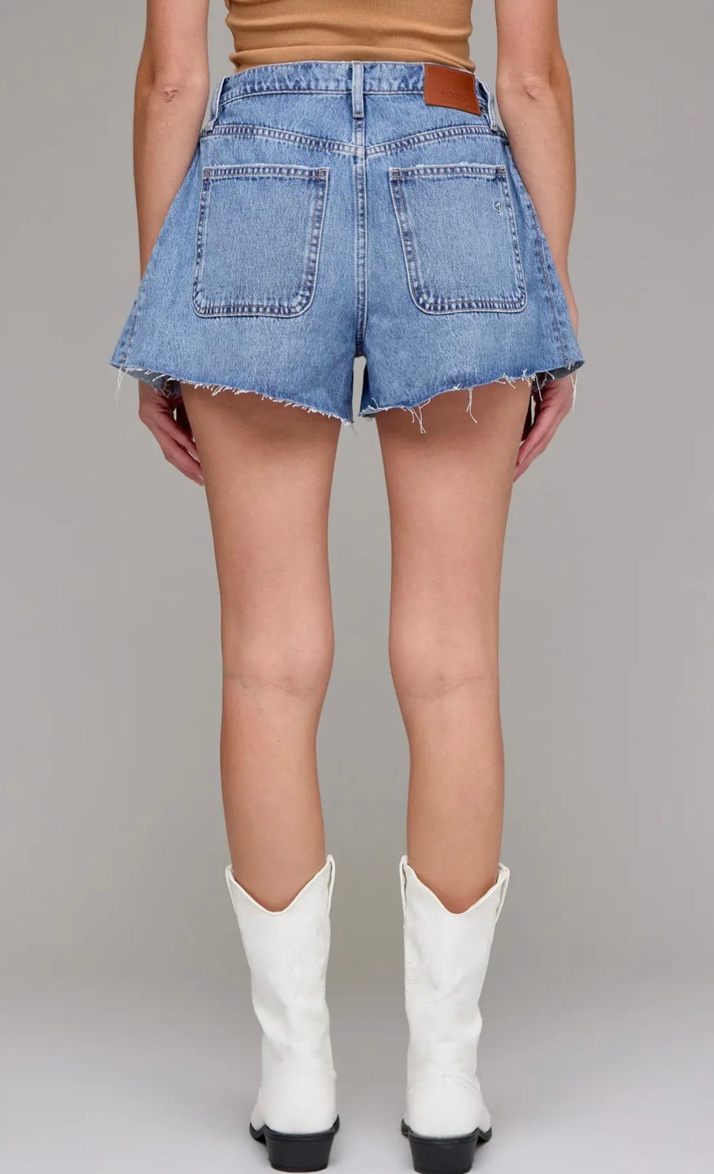 Ava Denim Shorts- Medium Wash