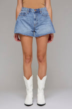 Ava Denim Shorts- Medium Wash