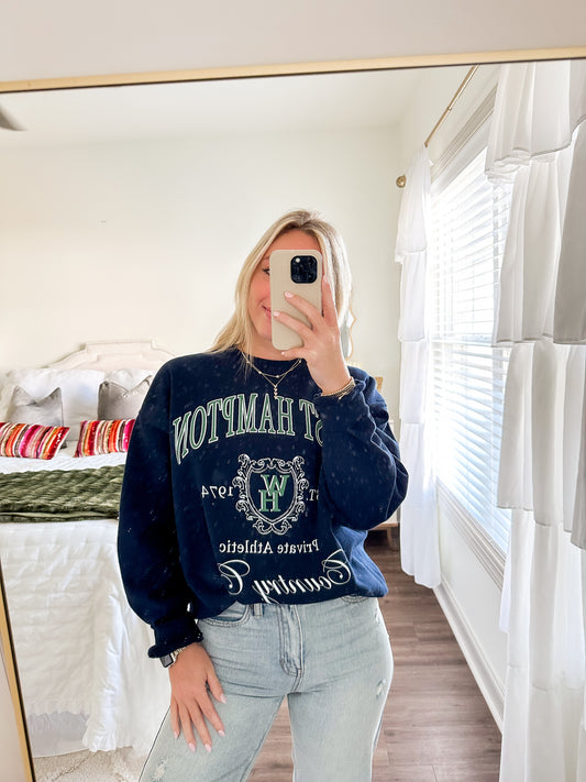 West Hampton Sweatshirt- Navy