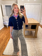 The Aspen Top- Navy