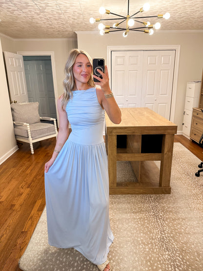 Leni Maxi Dress- Light Blue