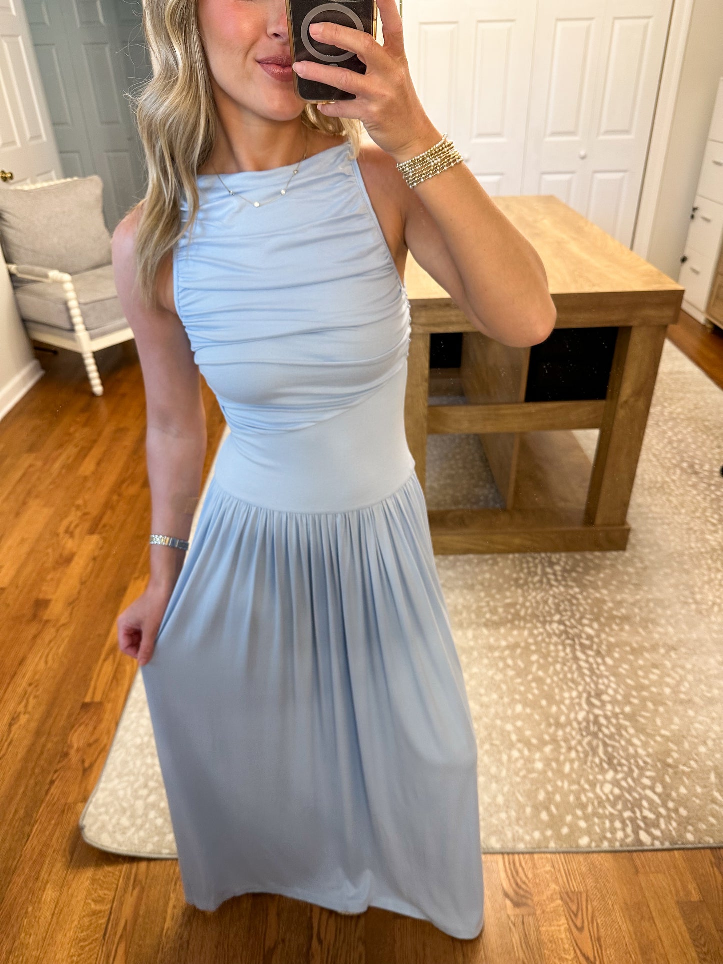Leni Maxi Dress- Light Blue