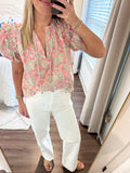 Liza Pink Floral Top