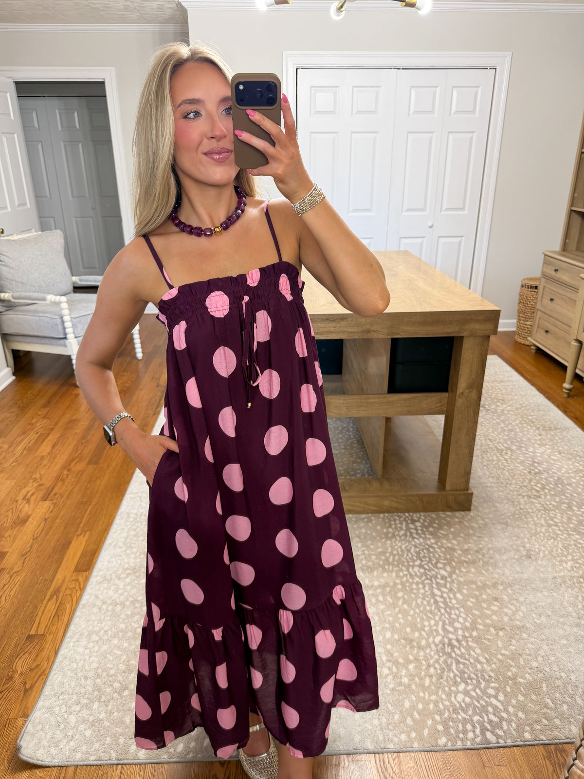 Plum Muse Midi Dress