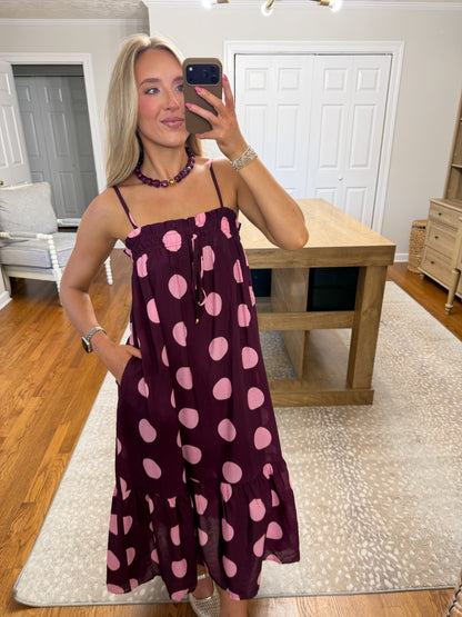 Plum Muse Midi Dress