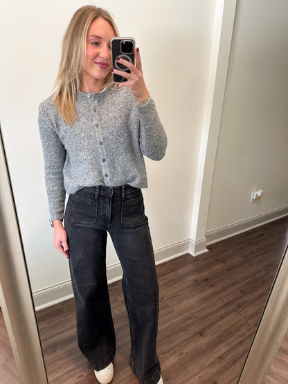 Finn Micro Patch Jean- Black