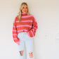 Mia Sweater- Pink/Orange