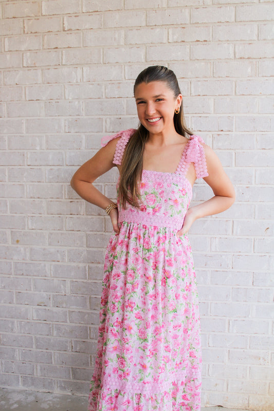 Avery Dress- Pink Floral