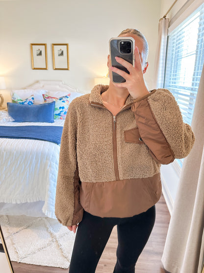Ziggy Fleece Pullover- Brown