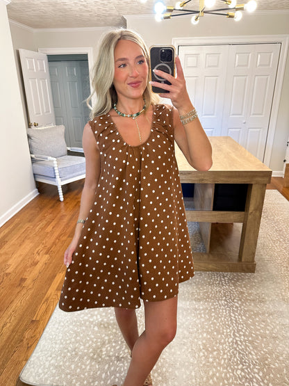Rein Polka Dot Swing Mini Dress