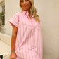 Claire Stripe Dress- Pink