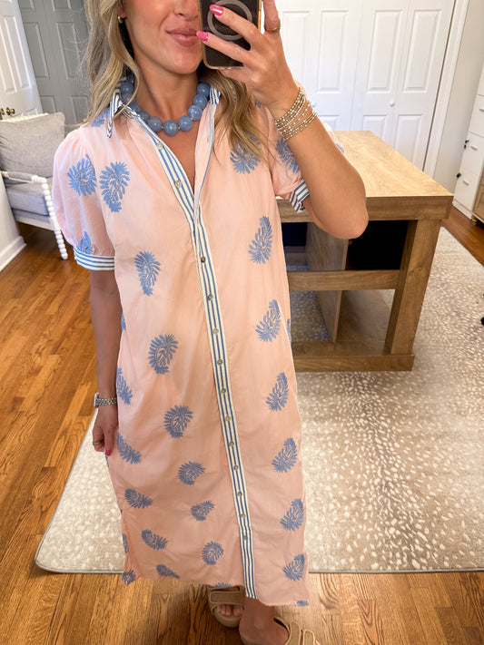 Ciera Midi Dress- Blush