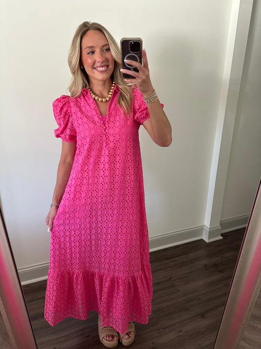 Emmerson Maxi Dress- Hot Pink