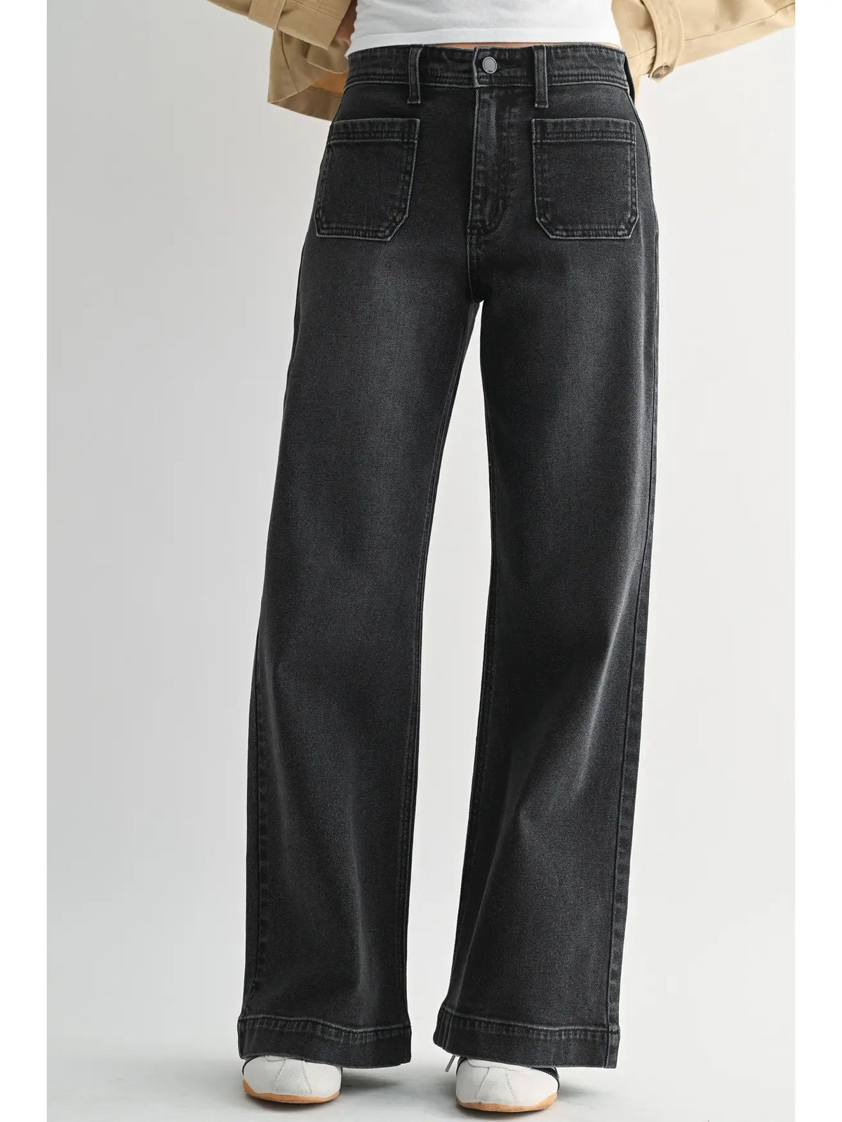 Finn Micro Patch Jean- Black