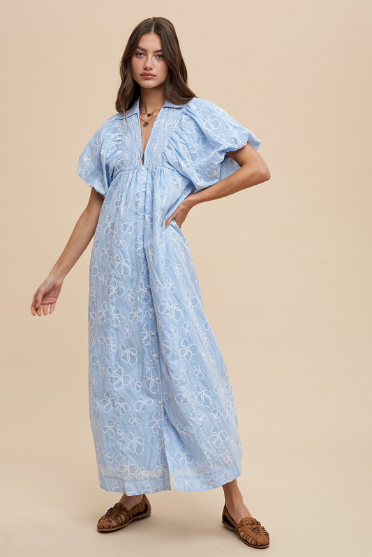 Leila Dress- Sky Blue