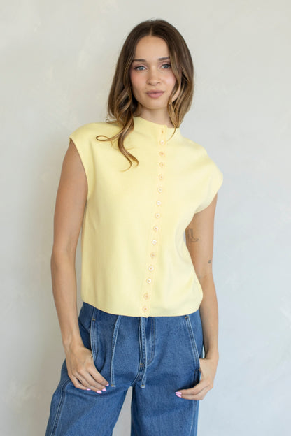 Emilie Top- Butter Yellow