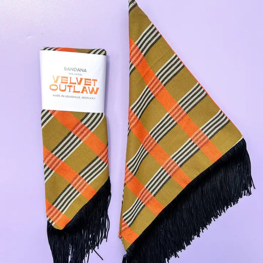 Fall Fringe Bandana- Black