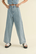 Washed Denim Set- Light