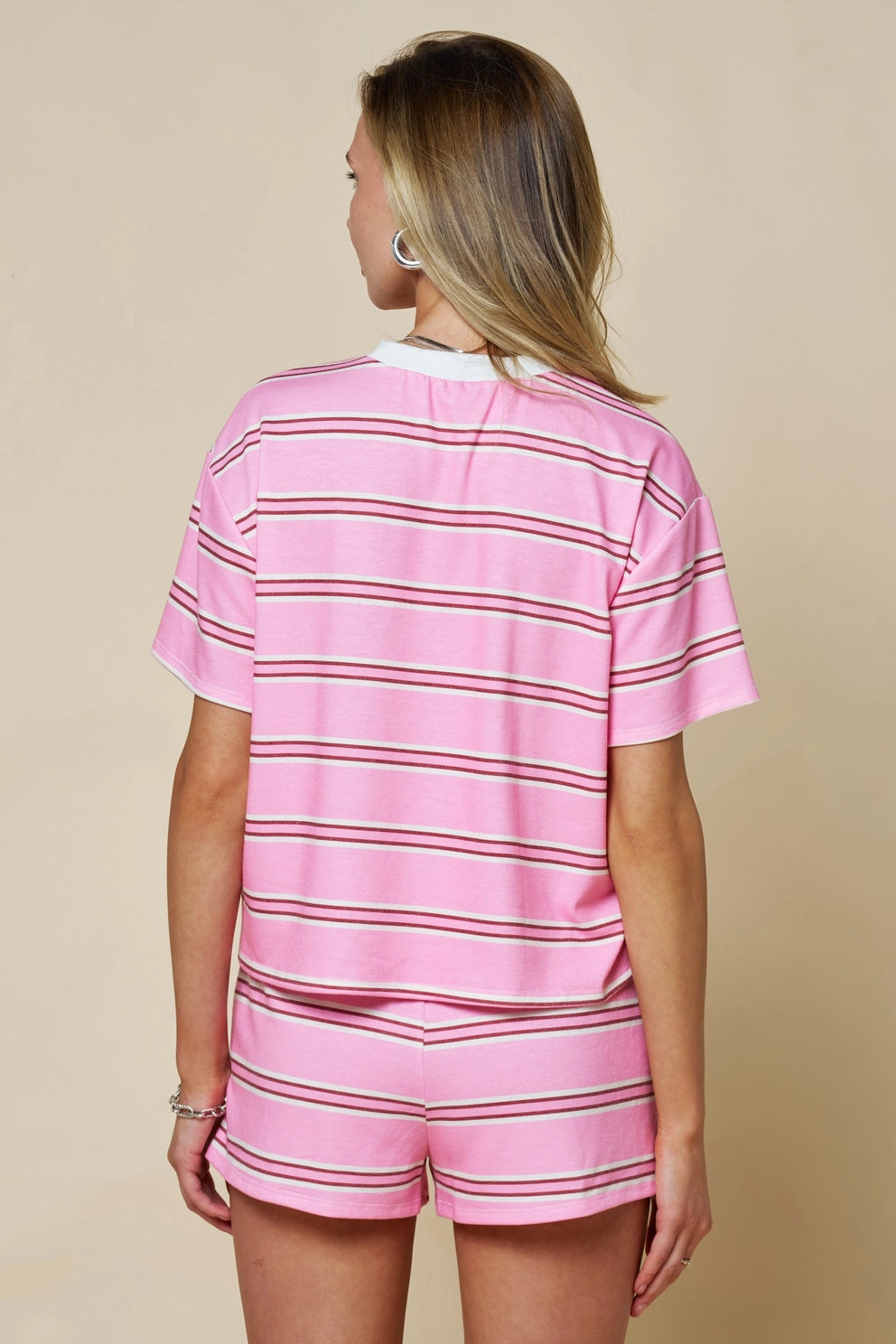 Hatton Pink Stripe Set