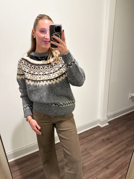 Nordic Sweater- Grey