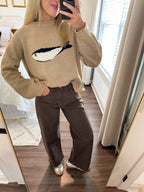 Super High Rise Barrel Jeans- Toast