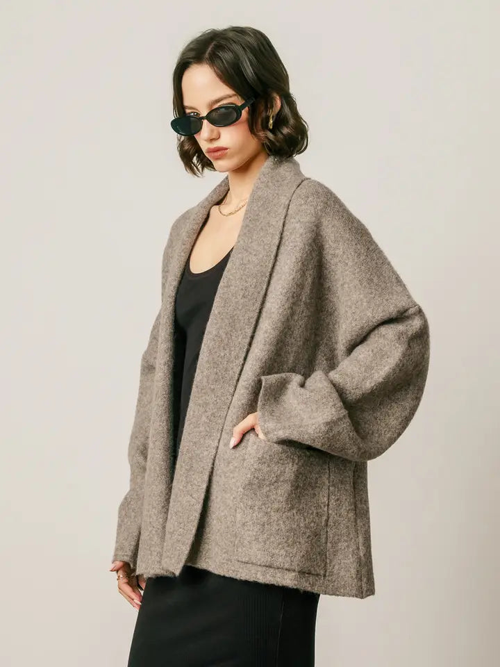 Julia Cardigan- Warm Grey