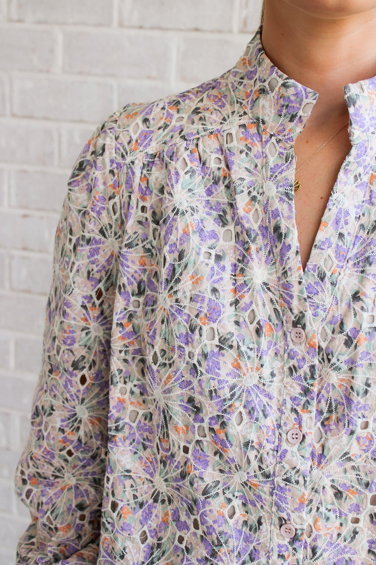 Lavender Multi Blouse