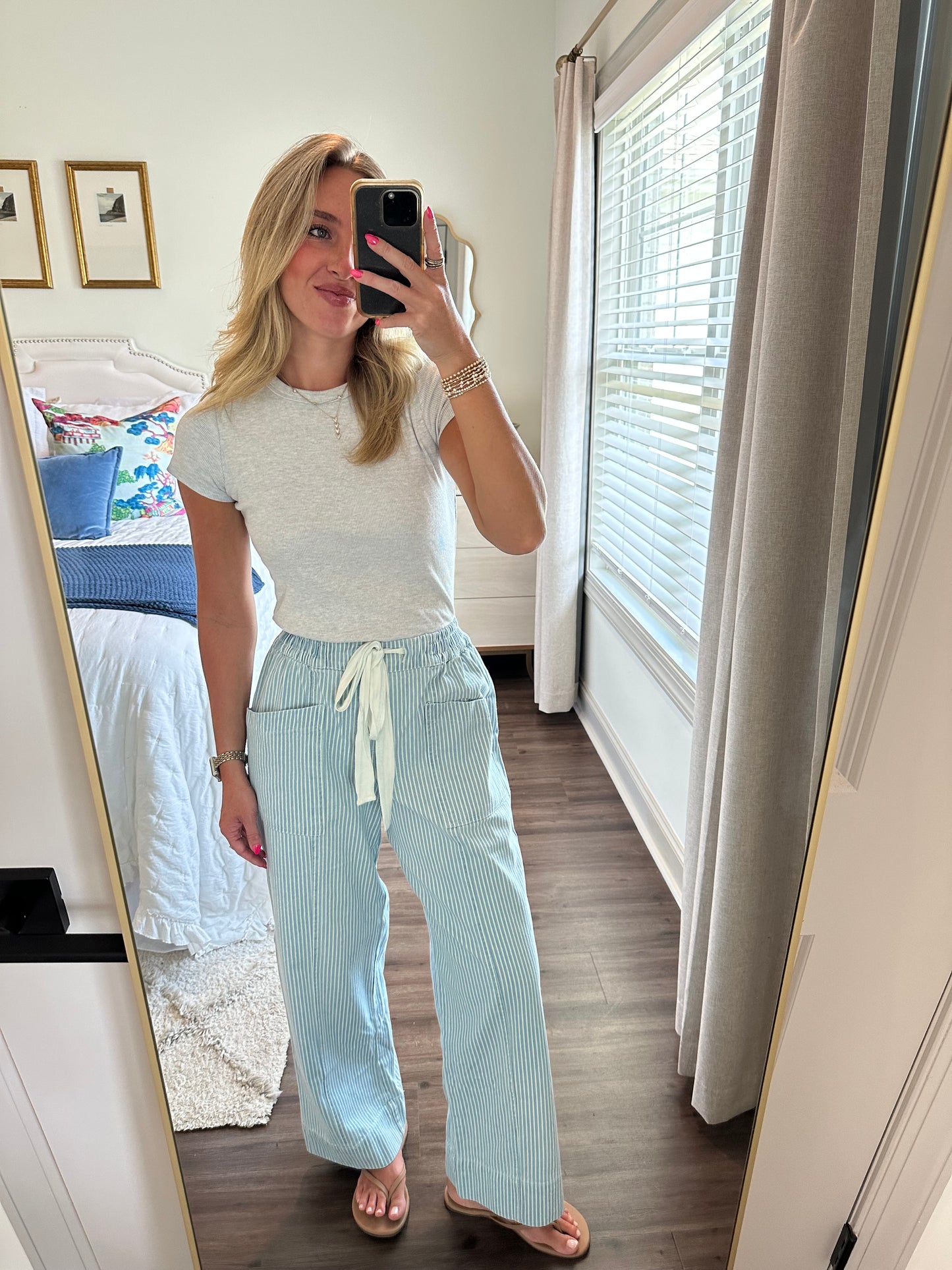 Coastal Lines Striped Pants