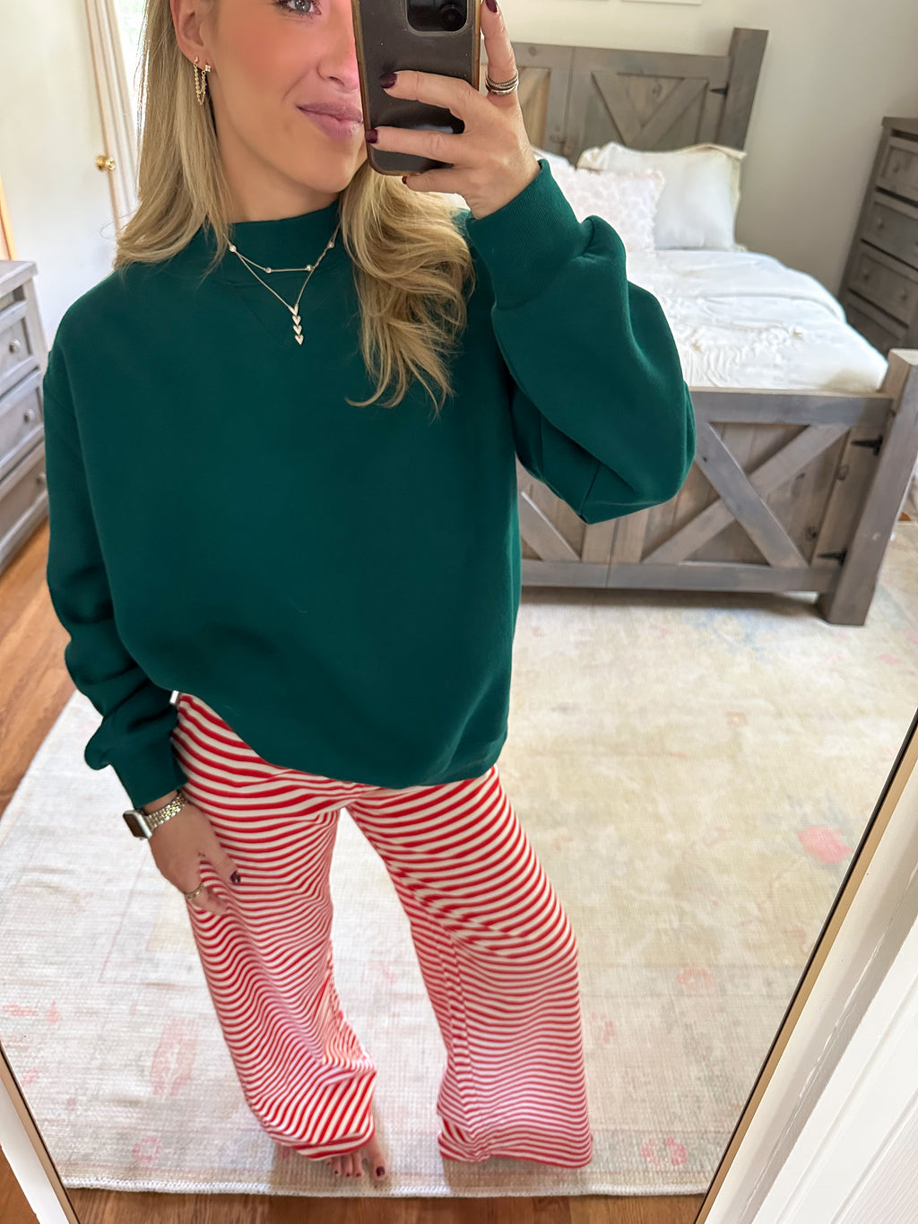 Kiera Mockneck- Dark Teal