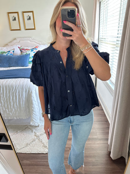 Scarlett Top- Navy