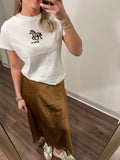 Chocolate Polka Dot Skirt