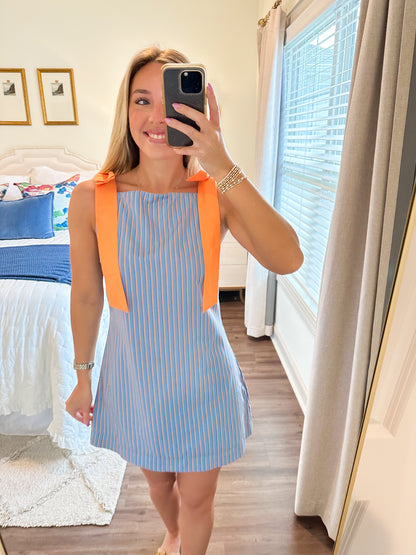 Ruby Stripe Mini- Blue/Orange
