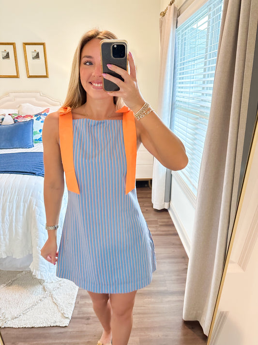 Ruby Stripe Mini- Blue/Orange