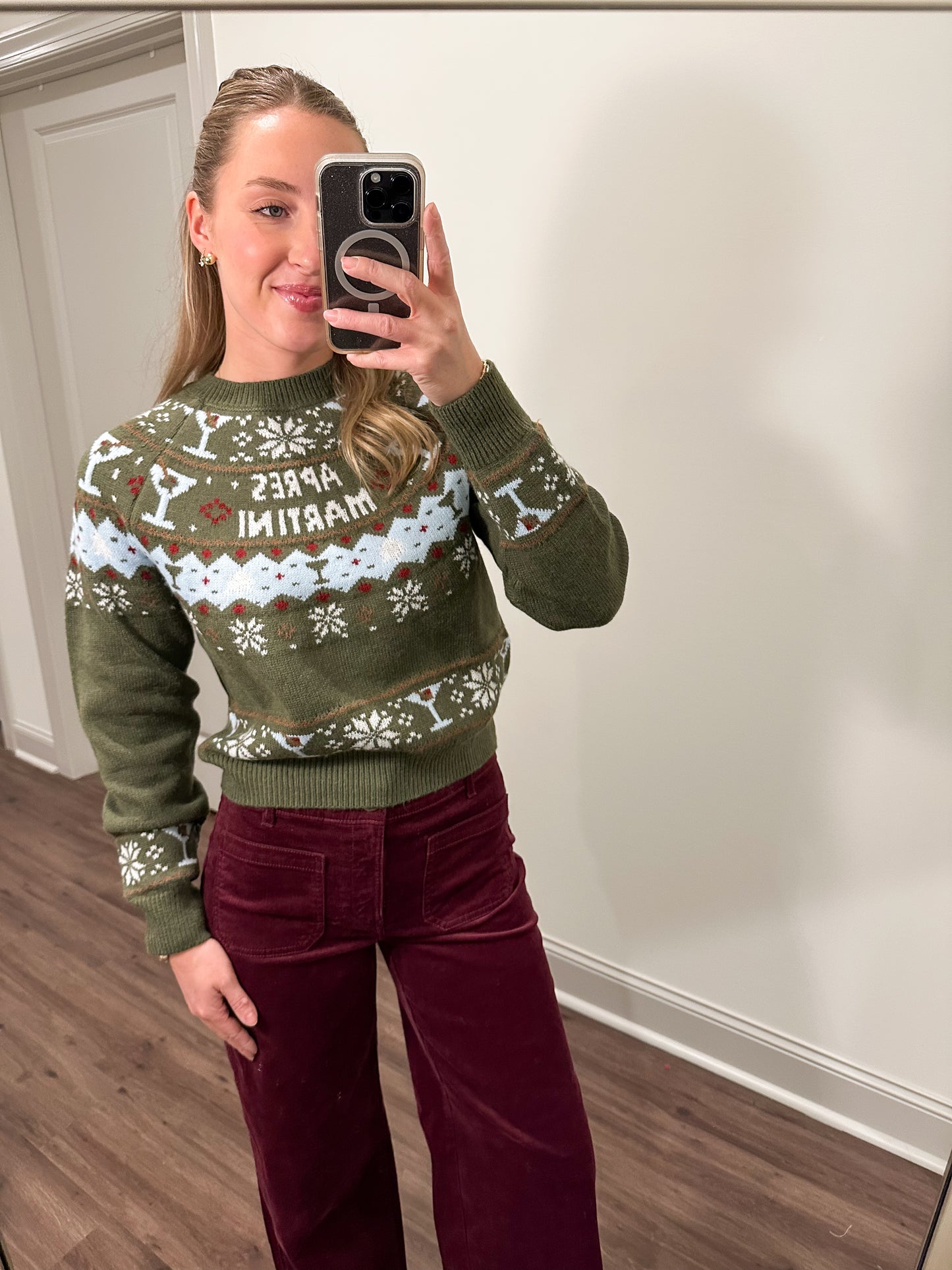 Apres Martini Sweater- Olive