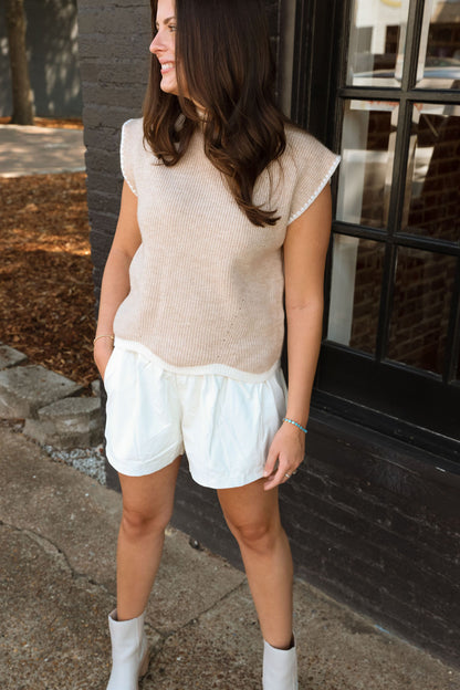 Rylie Sweater Vest- Oatmeal