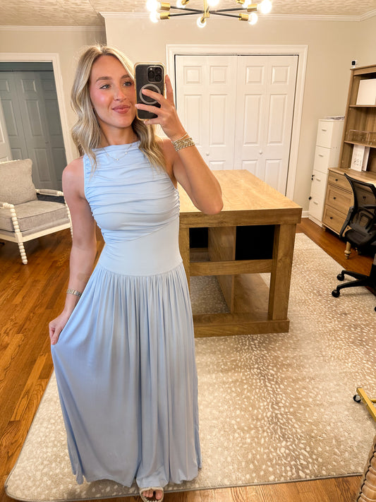 Leni Maxi Dress- Light Blue