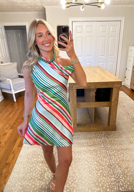 Monroe Stripe Mini Dress