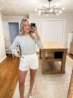 Skye Cargo Shorts- White