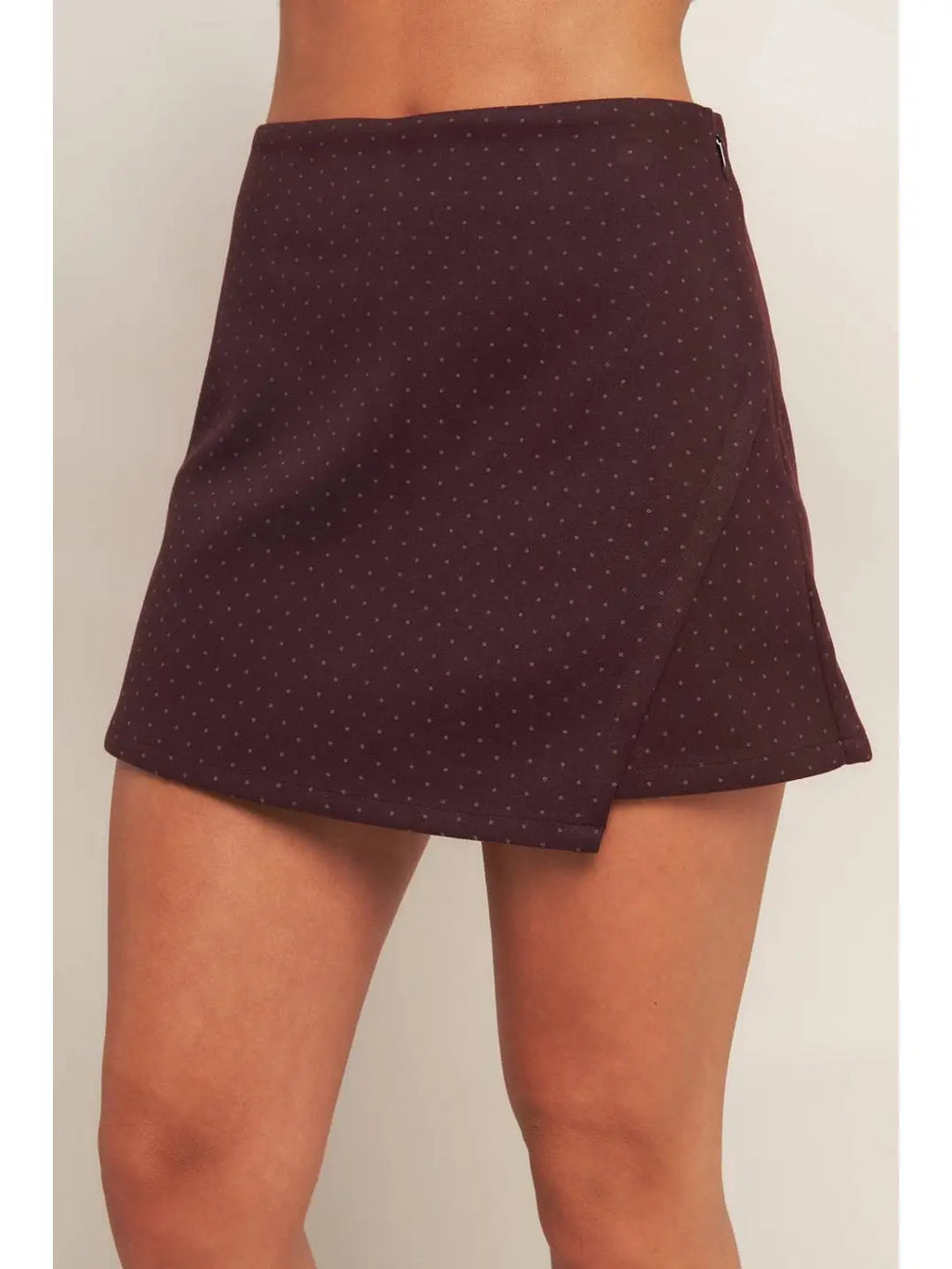 Monica Skort- Burgundy
