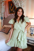 Ruffle Wrap Mini- Lime