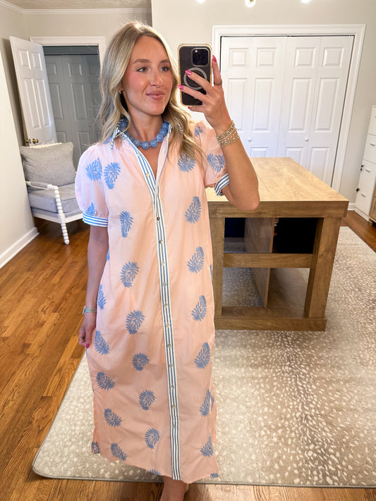 Ciera Midi Dress- Blush