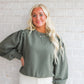 Extra Love Pullover- Olive