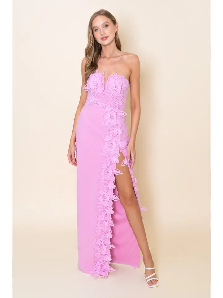 The Belleview Garden Dress- Lilac