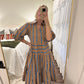 Brown Multi Stripe Dress