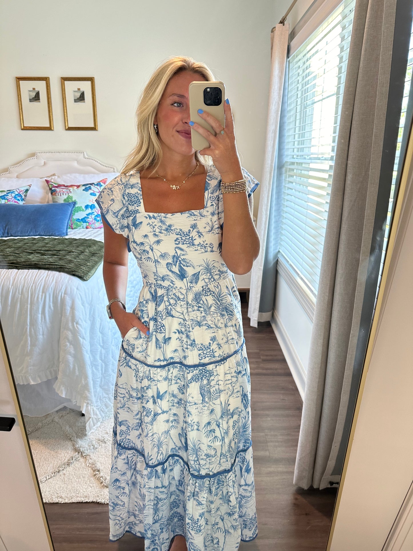 Finley Blue Midi