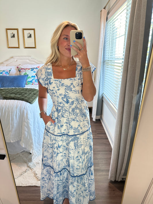 Finley Blue Midi