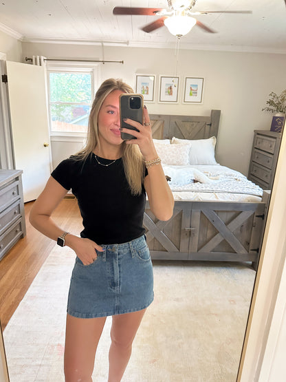 Jamie Denim Skirt