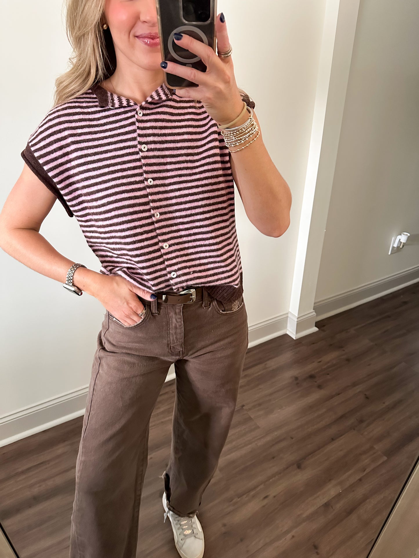 Piper Vest Top- Dark Wine