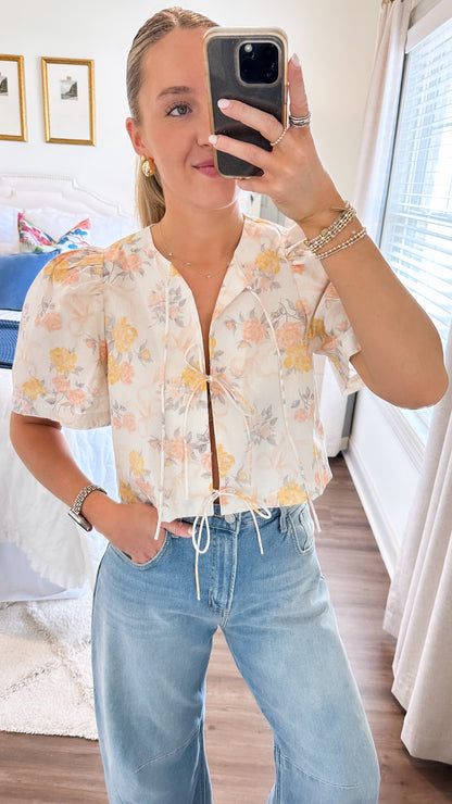 Vintage Floral Top
