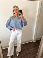 Piper Mini Stripe- Dusty Blue